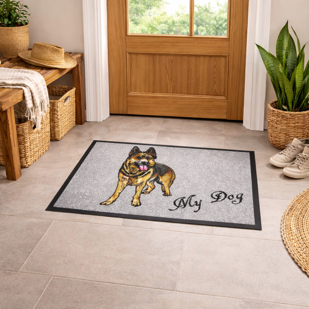 Fußmatte mit Schäferhund "My Dog" [KI] 